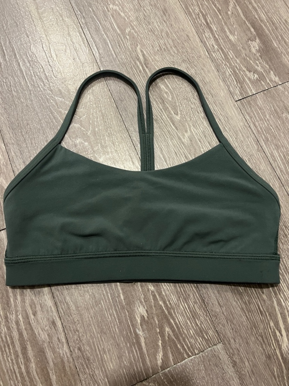 lululemon athletica Deep Green Strappy Sports Bra